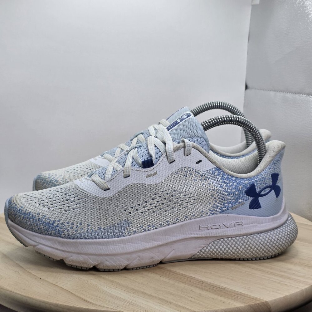 Women's Size‎ 8 .5 - Under Armour  HOVR Turbulence 2 Athletic Shoes White Blue